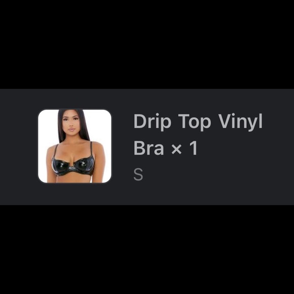 Rave Wonderland Drip Top Vinyl Bra for Raves - Picture 3 of 5